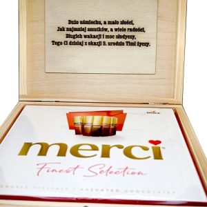 Pudełko na czekoladki Merci