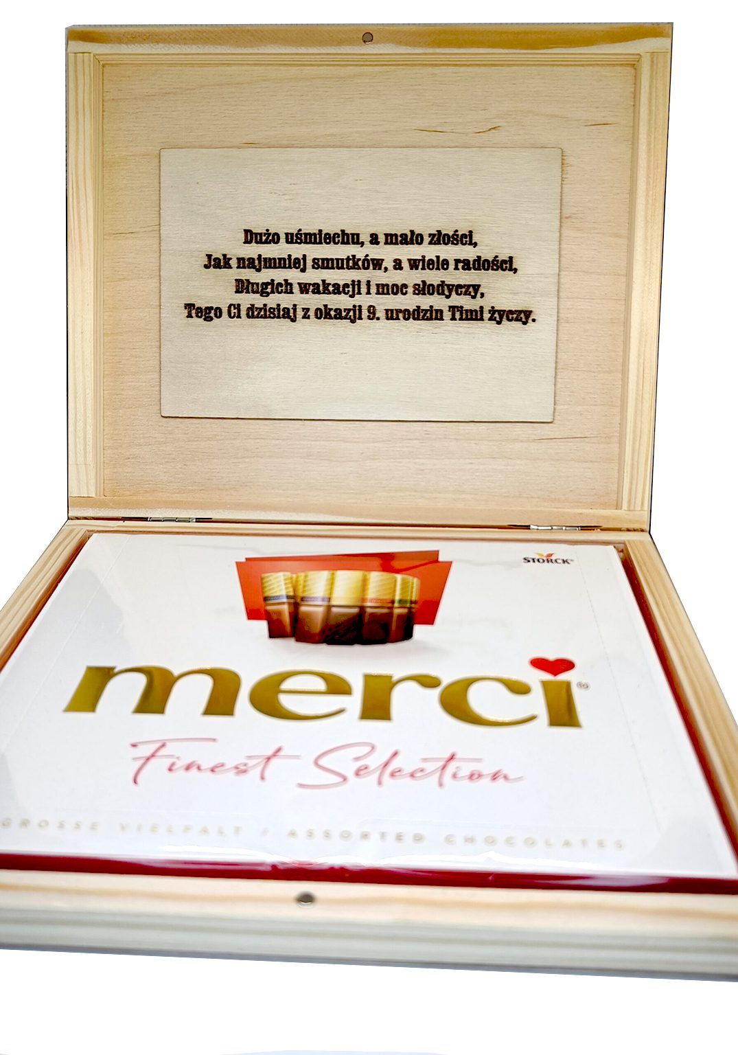 Pudełko na czekoladki Merci