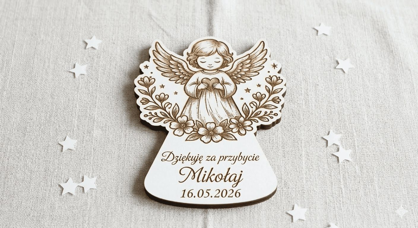 Aniołek komunijny - podziękowanie 10cm - obrazek 2