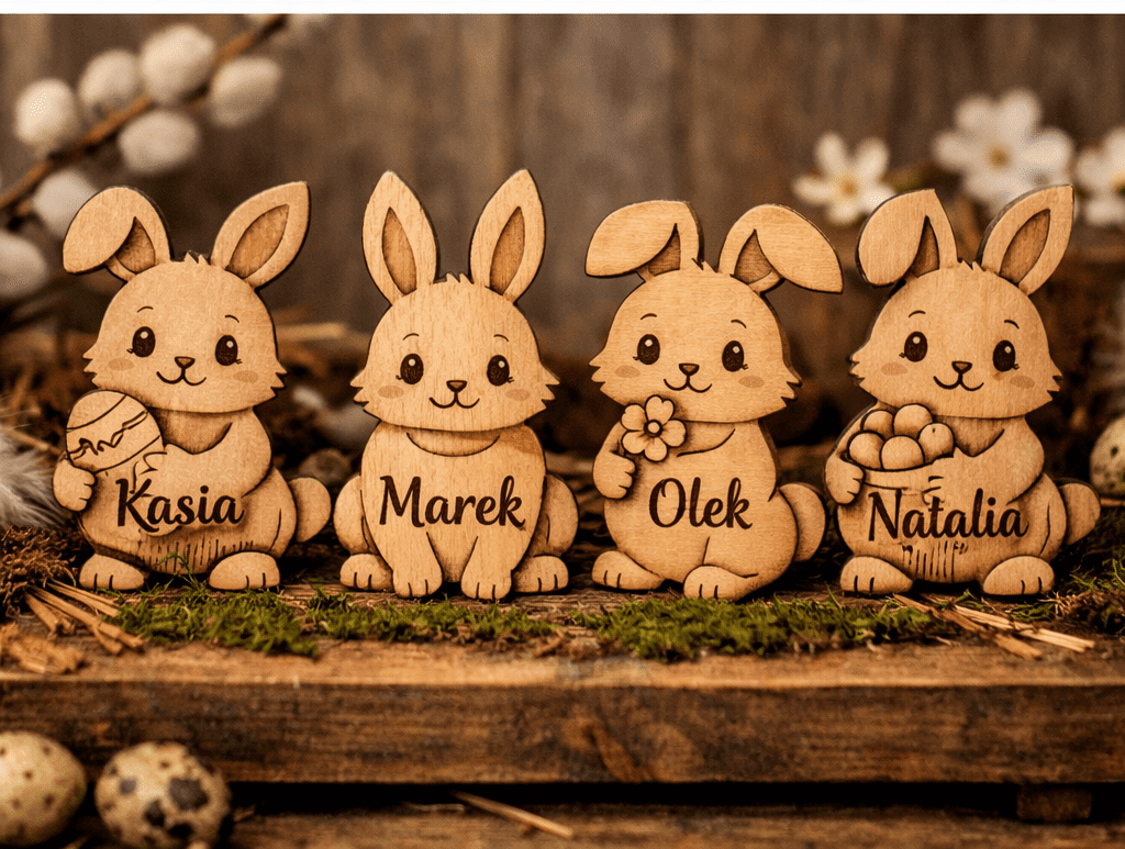 Zajączek Wielkanocny - zawieszka 8cm - obrazek 3