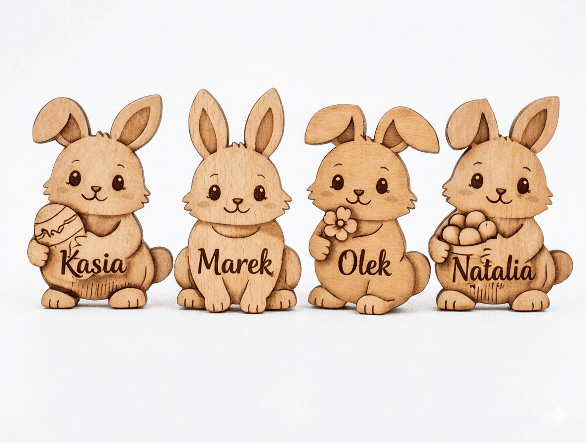 Zajączek Wielkanocny - zawieszka 8cm - obrazek 2