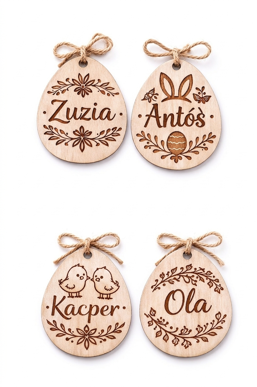 Jajko Wielkanocne - zawieszka 8cm - obrazek 2