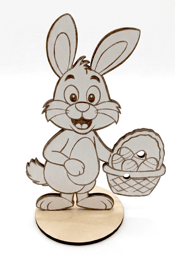 Zając wielkanocny z podstawką 18cm