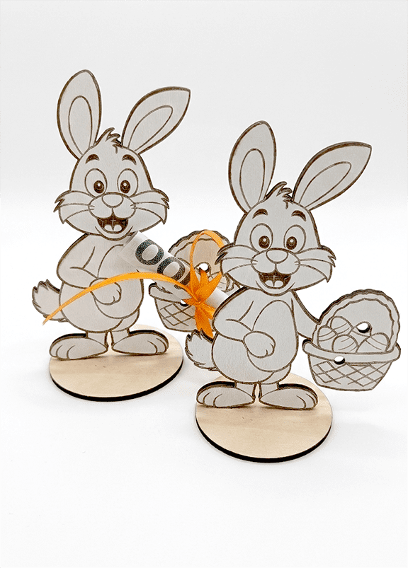 Zając wielkanocny z podstawką 18cm - obrazek 2